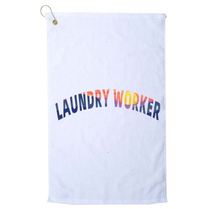 Laundry Worker Housekeeping Janitor Custodian Cleaner Team Platinum Collection Golf Towel