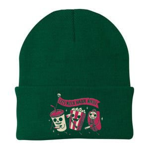 Lets Watch Horror Movies Funny Halloween Costume Knit Cap Winter Beanie