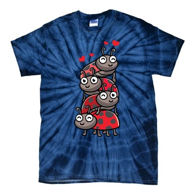 Ladybug With Hearts Bug Lover Tie-Dye T-Shirt