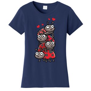 Ladybug With Hearts Bug Lover Women's T-Shirt