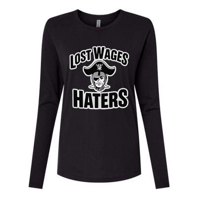 Lost Wages Haters Womens Cotton Relaxed Long Sleeve T-Shirt