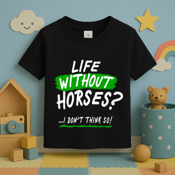Life Without Horses? I Don't Think So Toddler T-Shirt