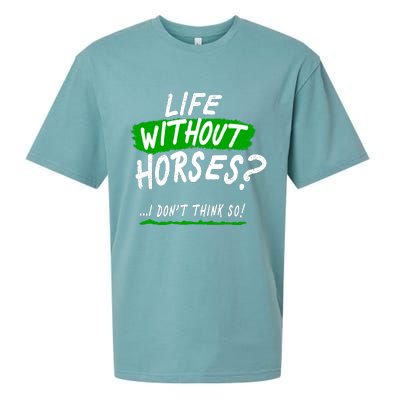 Life Without Horses? I Don't Think So Sueded Cloud Jersey T-Shirt