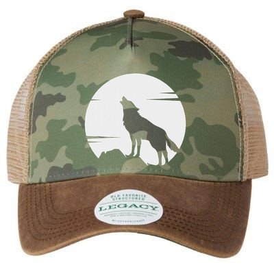 Lone Wolf Howling At The Moon Jackal Animal Legacy Tie Dye Trucker Hat