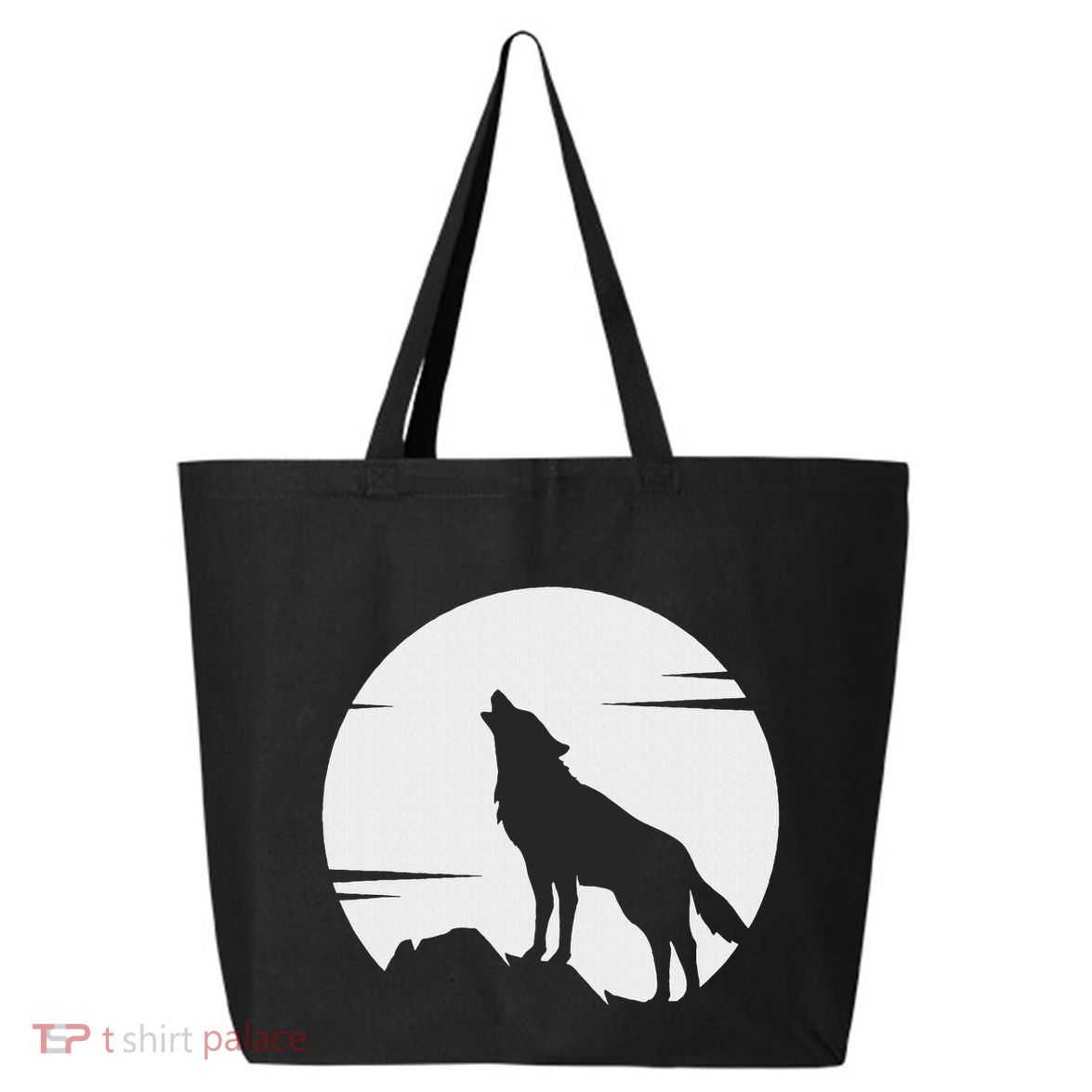 Lone Wolf Howling At The Moon Jackal Animal 25L Jumbo Tote