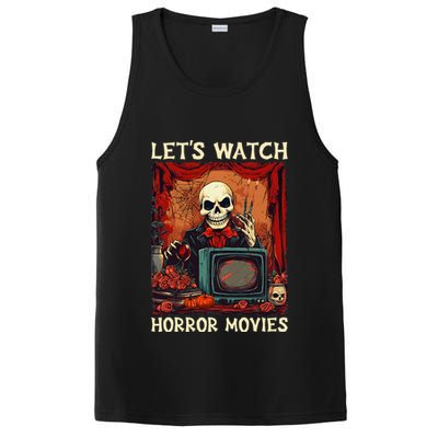 Lets Watch Horror Movies Gothic Halloween Skeleton PosiCharge Competitor Tank