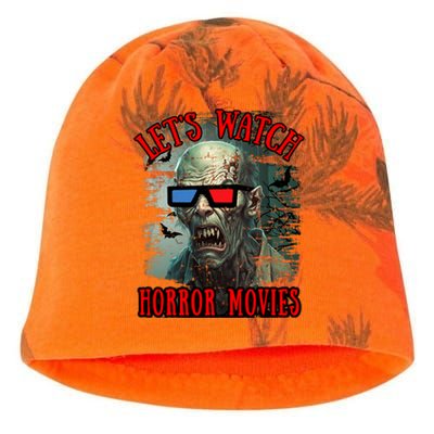 Lets Watch Horror Movies Scary Zombie Halloween Kati - Camo Knit Beanie