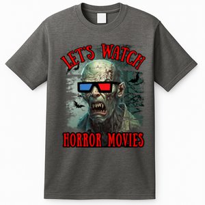 Lets Watch Horror Movies Scary Zombie Halloween T-Shirt