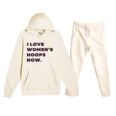 Love Women Hoops Storrs Ct Premium Hooded Sweatsuit Set