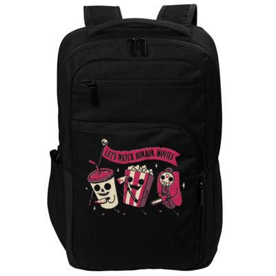 Let's Watch Horror Movies Funny Halloween Costume Impact Tech Backpack