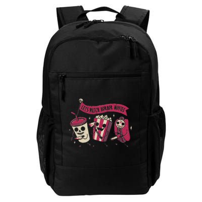 Let's Watch Horror Movies Funny Halloween Costume Daily Commute Backpack