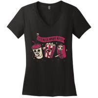 Let's Watch Horror Movies Funny Halloween Costume Women's V-Neck T-Shirt