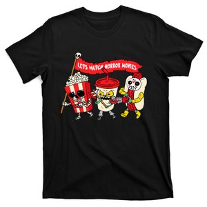 Lets Watch Horror Movies Funny Halloween Costume Spooky T-Shirt