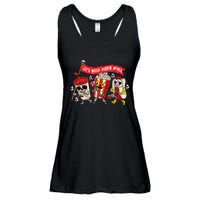 Lets Watch Horror Movies Halloween Funny Ghost Skeleton Ladies Essential Flowy Tank