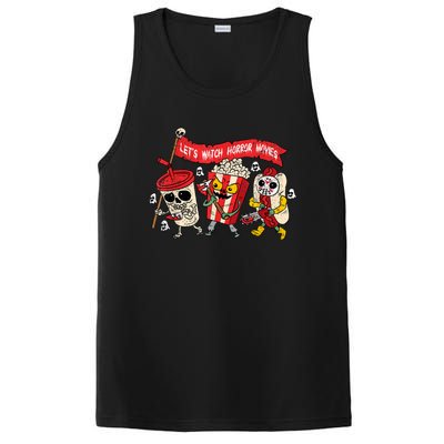 Lets Watch Horror Movies Halloween Funny Ghost Skeleton PosiCharge Competitor Tank