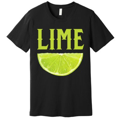 Lime Wedge Halloween Group Matching Costume DIY Last Minute Premium T-Shirt