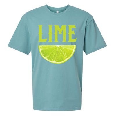 Lime Wedge Halloween Group Matching Costume DIY Last Minute Sueded Cloud Jersey T-Shirt