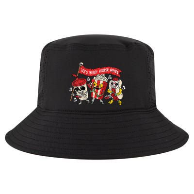 Lets Watch Horror Movies Halloween Funny Ghost Skeleton Cool Comfort Performance Bucket Hat