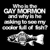 Limted Who Is The Gay Mormon And Why Is He Asking To See My Cooler Full Of Fish Drawstring Bag