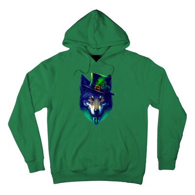 Leprechaun Wolf Irish Wolf Lover St Patrick's Day Hoodie