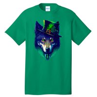 Leprechaun Wolf Irish Wolf Lover St Patrick's Day Tall T-Shirt