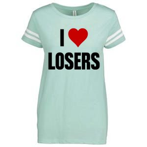 Linabob Wearing I Love Losers Enza Ladies Jersey Football T-Shirt