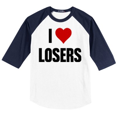 Linabob Wearing I Love Losers Baseball Sleeve Shirt