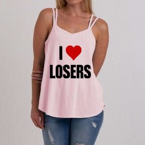 Linabob Wearing I Love Losers Women's Strappy Tank