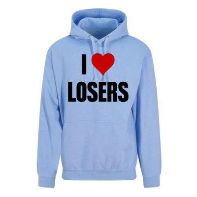 Linabob Wearing I Love Losers Unisex Surf Hoodie