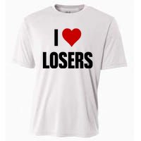 Linabob Wearing I Love Losers Cooling Performance Crew T-Shirt