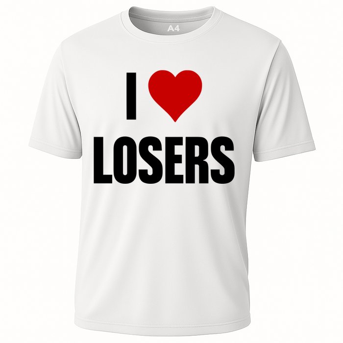 Linabob Wearing I Love Losers Cooling Performance Crew T-Shirt