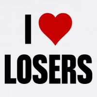 Linabob Wearing I Love Losers Cooling Performance Crew T-Shirt