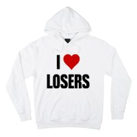 Linabob Wearing I Love Losers Hoodie