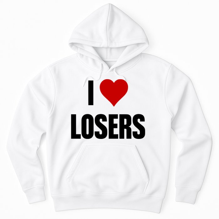 Linabob Wearing I Love Losers Hoodie