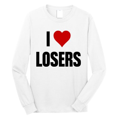 Linabob Wearing I Love Losers Long Sleeve Shirt