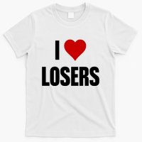 Linabob Wearing I Love Losers T-Shirt