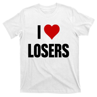 Linabob Wearing I Love Losers T-Shirt