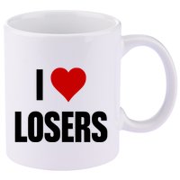 Linabob Wearing I Love Losers 11oz C Handle Ceramic Mug