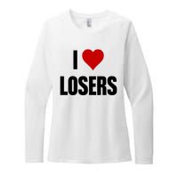 Linabob Wearing I Love Losers Womens CVC Long Sleeve Shirt