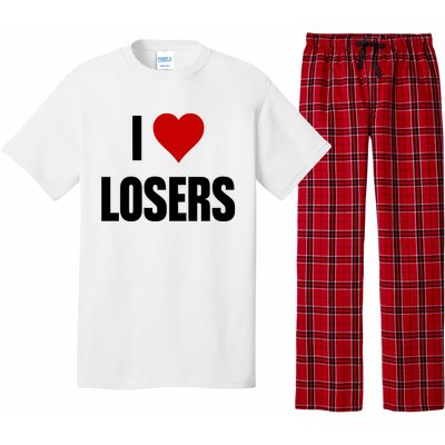 Linabob Wearing I Love Losers Pajama Set