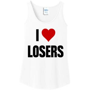 Linabob Wearing I Love Losers Ladies Essential Tank