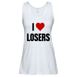 Linabob Wearing I Love Losers Ladies Essential Flowy Tank