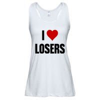 Linabob Wearing I Love Losers Ladies Essential Flowy Tank