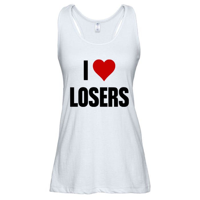 Linabob Wearing I Love Losers Ladies Essential Flowy Tank