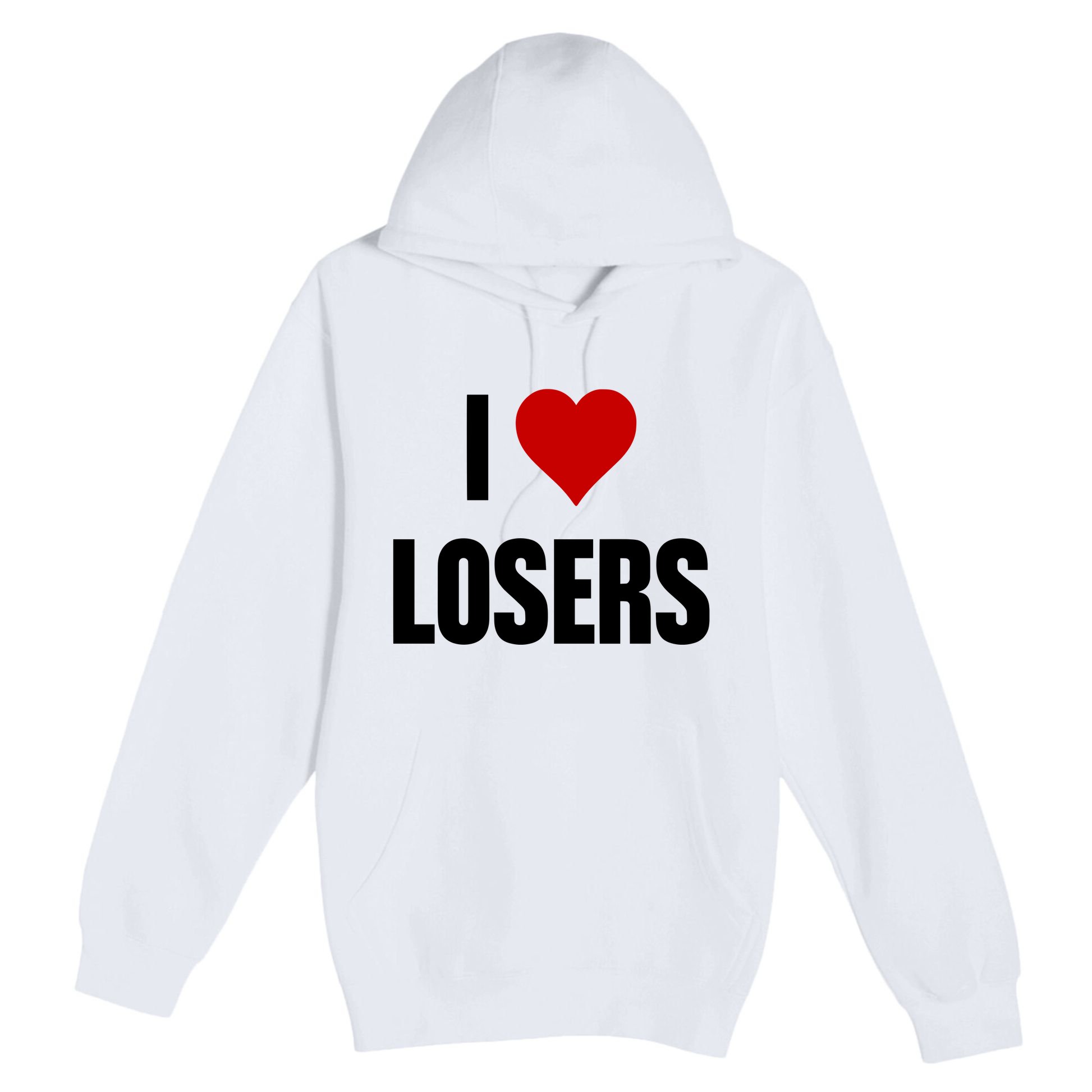 Linabob Wearing I Love Losers Premium Pullover Hoodie