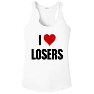 Linabob Wearing I Love Losers Ladies PosiCharge Competitor Racerback Tank