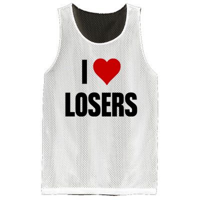 Linabob Wearing I Love Losers Mesh Reversible Basketball Jersey Tank