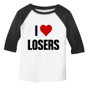 Linabob Wearing I Love Losers Toddler Fine Jersey T-Shirt