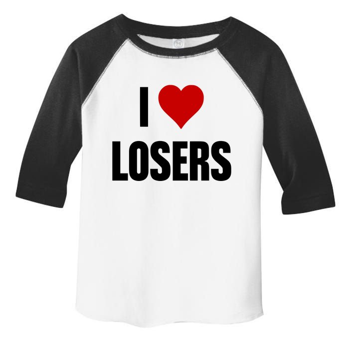 Linabob Wearing I Love Losers Toddler Fine Jersey T-Shirt