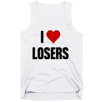 Linabob Wearing I Love Losers Tank Top